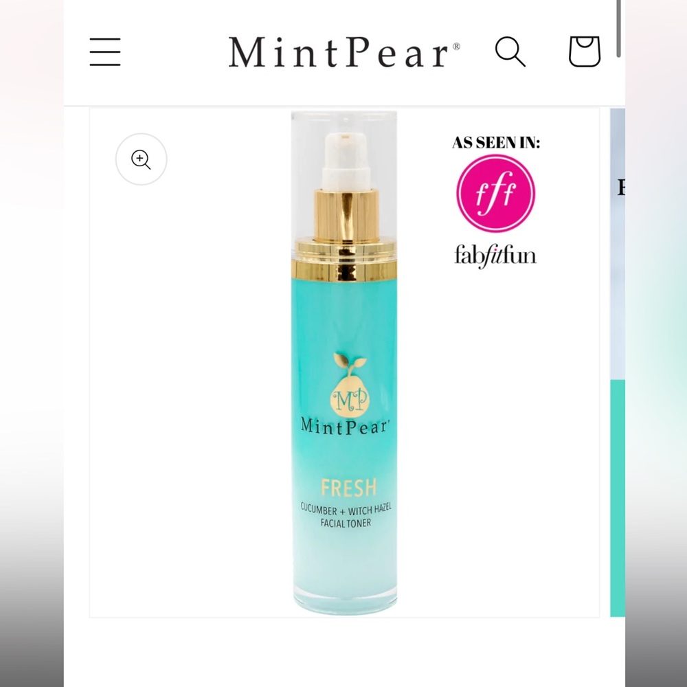 New never opened Mint pear Fresh facial toner